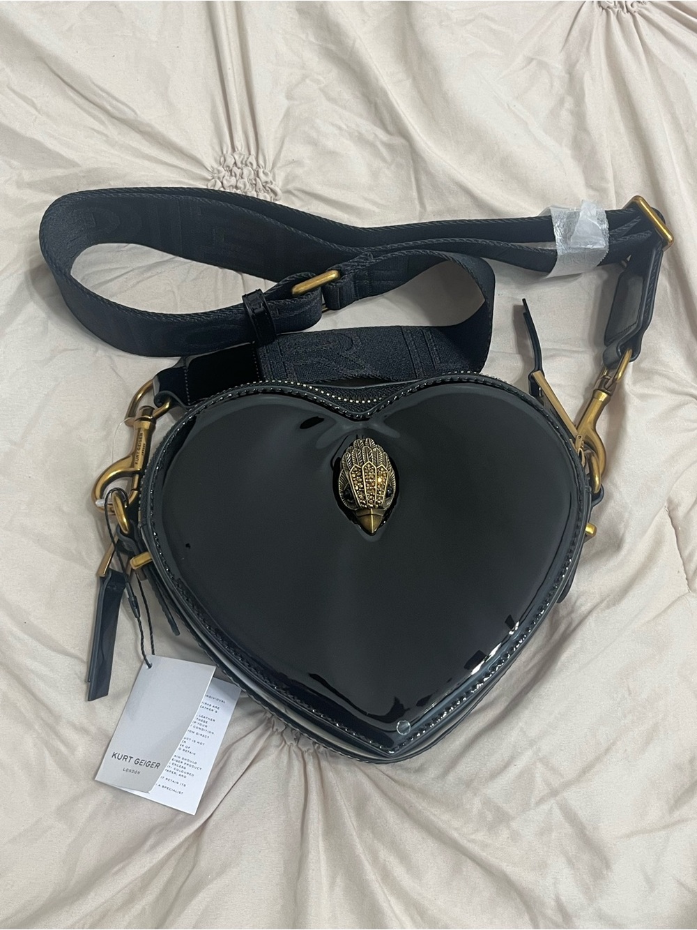 Kurt Geiger Dual Zip Shoreditch Heart Bag - Picture 6 of 10